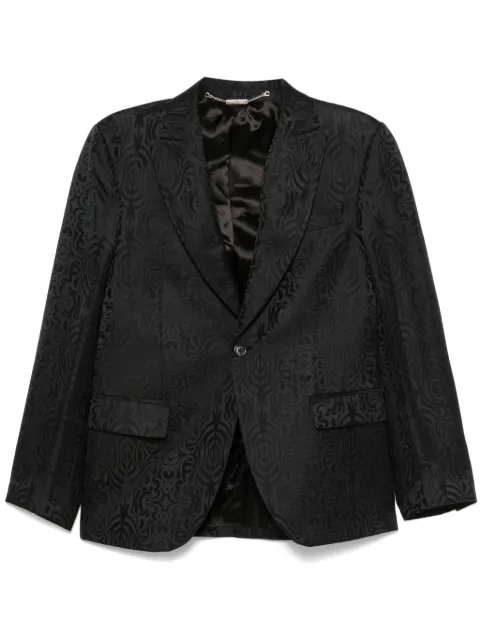 John Richmond single-breasted jacquard blazer
