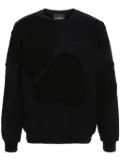 John Richmond logo-print patchwork sweatshirt - Black