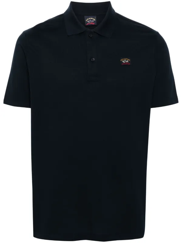 Tシャツ・カットソー PAUL  SHARK Men T Shirts C0P1002 331 brown Paul & Shark Colorful Shark Logo Tshirt