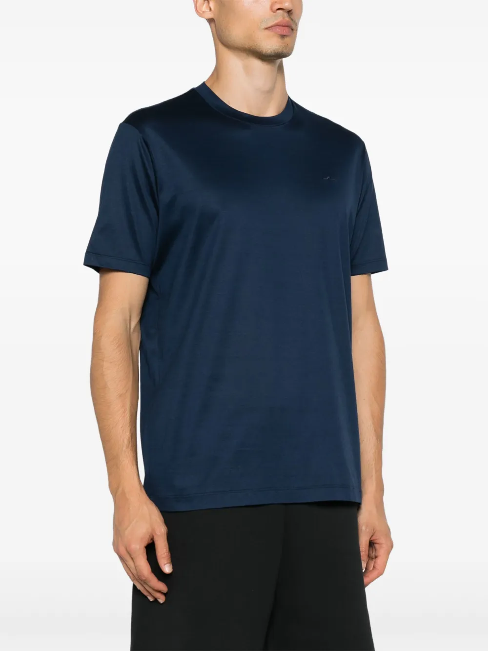Paul & Shark Katoenen T-shirt met geborduurd logo Blauw