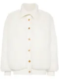 Fabiana Filippi knitted-panel shearling jacket - White