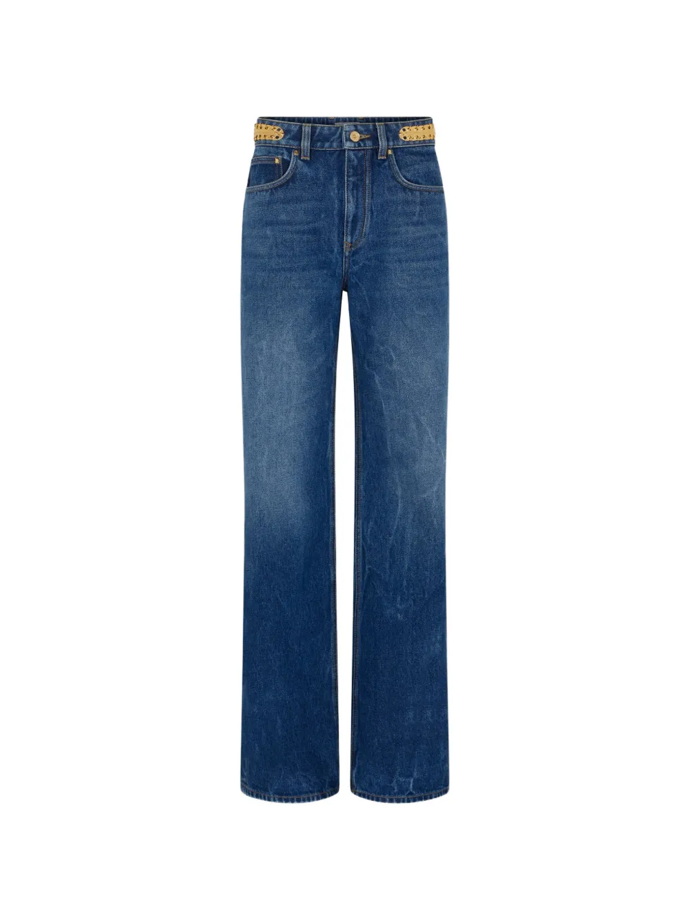 Rabanne Boyfriend jeans met bedel Blauw
