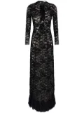 Rabanne lace maxi dress - Black