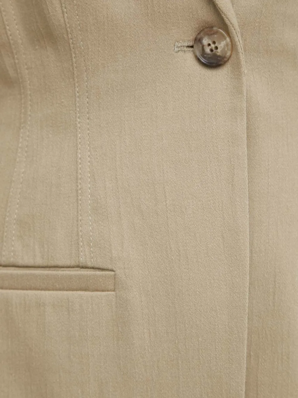 Samsoe & Samsoe Single-breasted Notched-lapel Blazer In Neutral