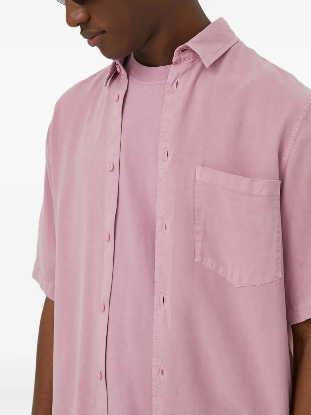 SAMSOE Overhemd met borstzak Roze
