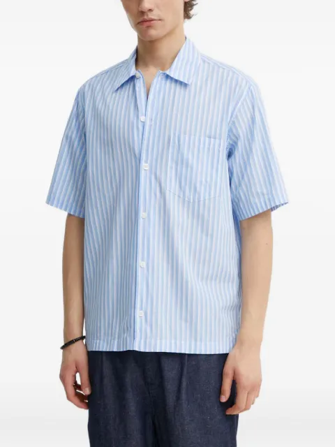 SAMSOE SAMSOE chest-pocket striped-pattern shirt