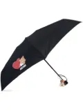 Moschino teddy bear-print compact umbrella - Black