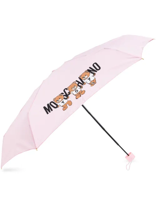 Parapluie compact à imprimé Teddy Bear - Moschino - Modalova