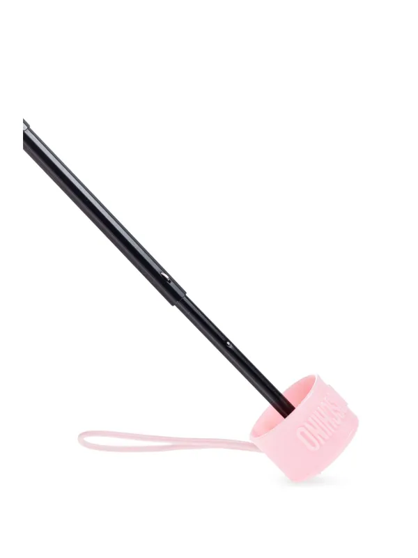 Moschino Teddy bear-logo Print Compact Umbrella | Pink Moschino Teddy bear-logo Print Compact Umbrella | Pink