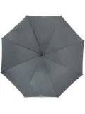 Moschino striped crook-handle umbrella - Grey