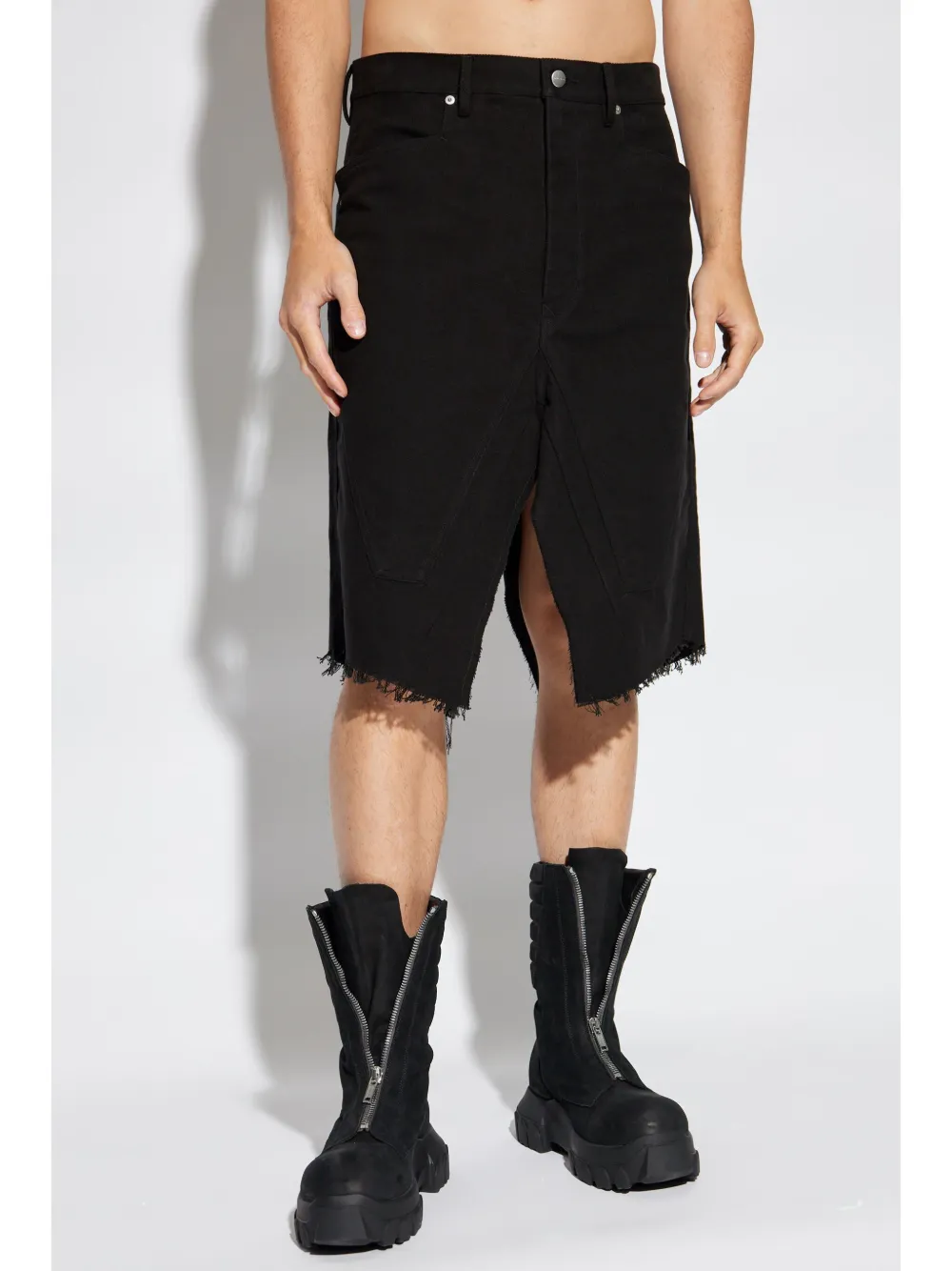 Rick Owens Slivered midi-rok Zwart