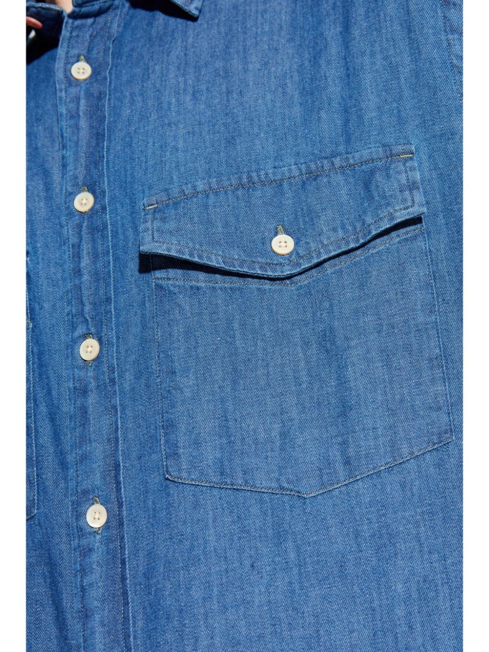 Shop Ps By Paul Smith Denim Shirt In Blue