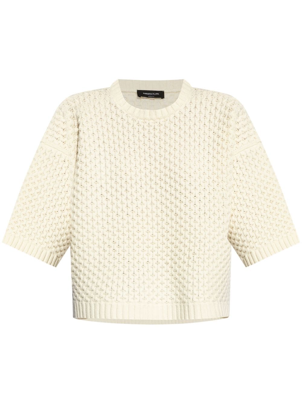 Fabiana Filippi Chunky Knit Jumper In Neutrals