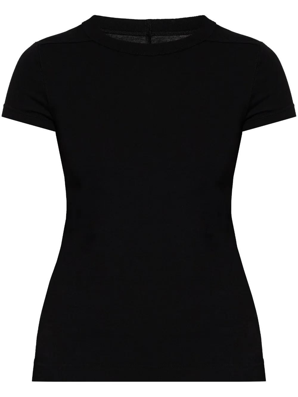 Shop Rick Owens Level Cropped T-shirt In Black