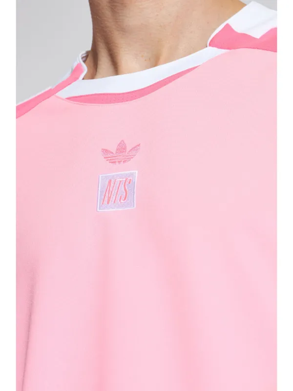 Adidas x NTS Radio Jersey T Shirt Aus Recyceltem Polyester Rosa FARFETCH DE