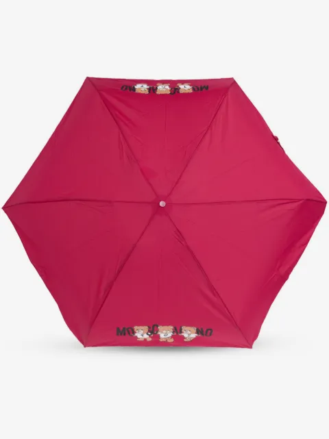 Moschino Teddy-motif compact umbrella