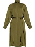 Fabiana Filippi stand-up collar dress - Green
