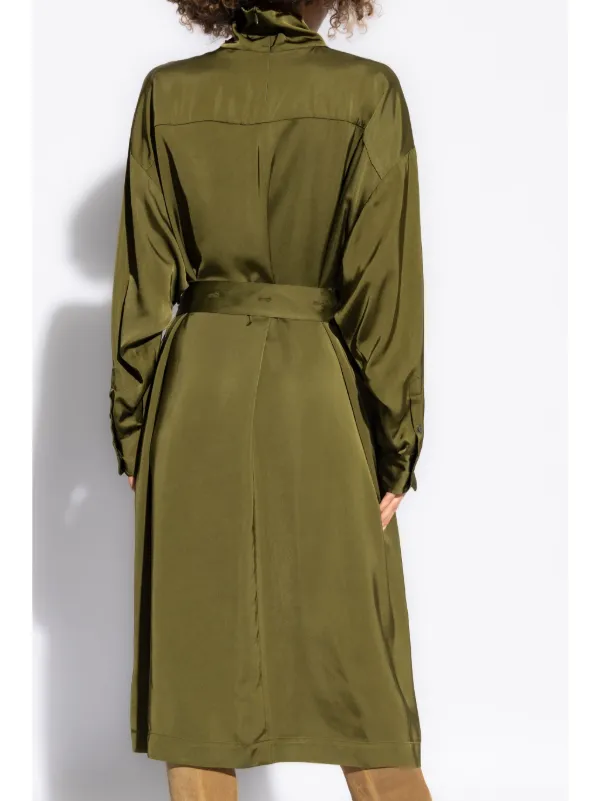 FABIANA FILIPPI ドレス-ロング グリーン系 Green Dress with a stand-up collar Fabiana Filippi - Vitkac AS
