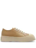 Marni Pablo leather flatform sneakers - Brown