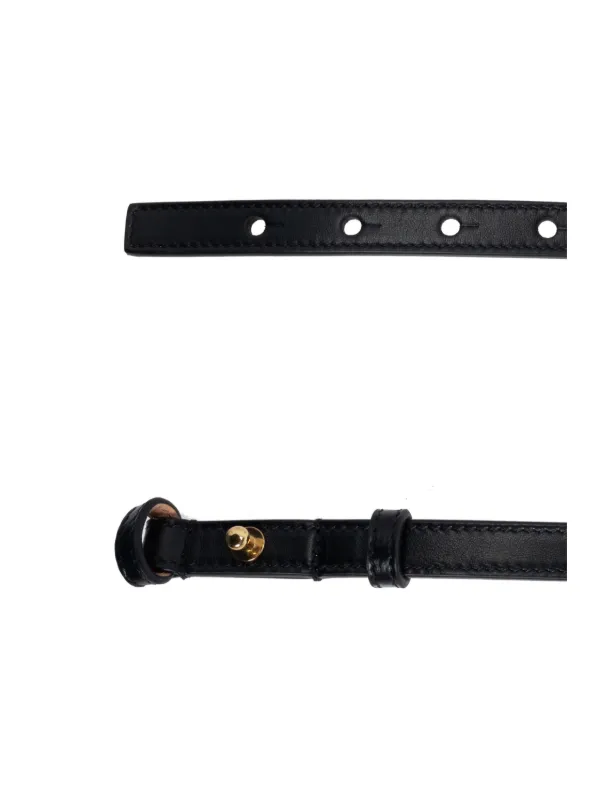 ベルト ChloAC ChloAC Iconic Small Belt Chloé Iconic Small Buckle Belt | Black | FARFETCH