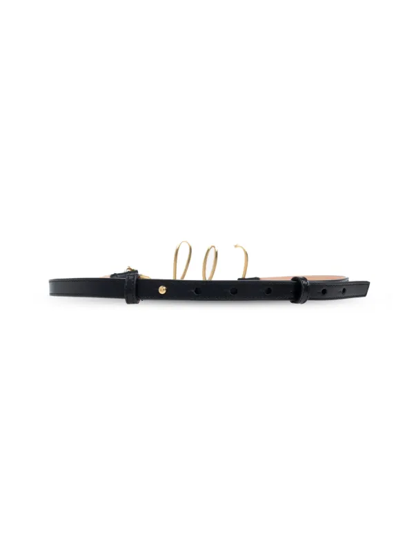 ベルト ChloAC ChloAC Iconic Small Belt Chloé Iconic Small Buckle Belt | Black | FARFETCH