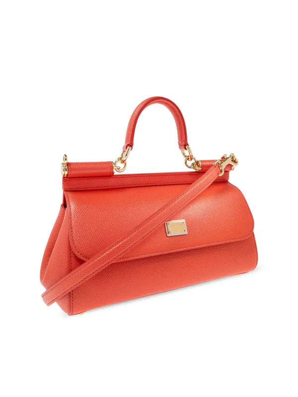 Dolce & Gabbana Elongated Sicily Tote Bag | Orange | FARFETCH JO