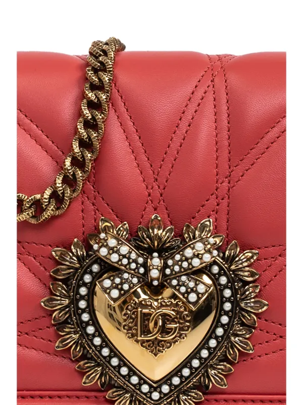 Dolce & Gabbana Devotion ショルダーバッグ M | レッド | FARFETCH JP