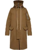 Rick Owens hooded padded coat - Brown