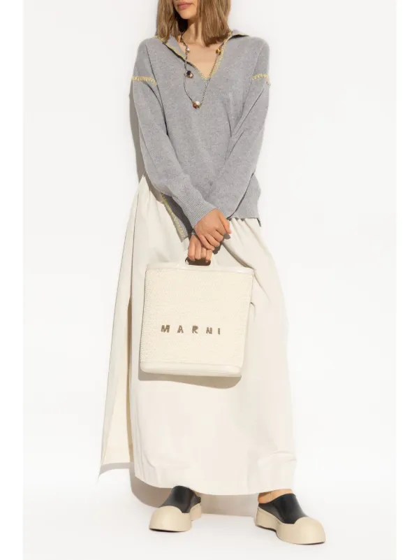 マルニ marni アシンメトリー ダメージ ウールニット セーター