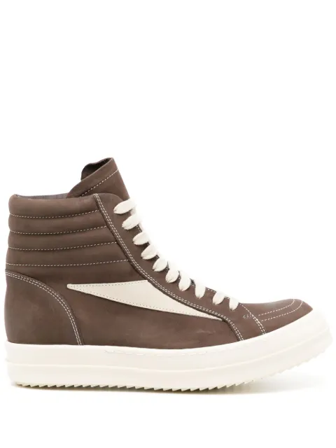 Rick Owens high-top leather sneakers
