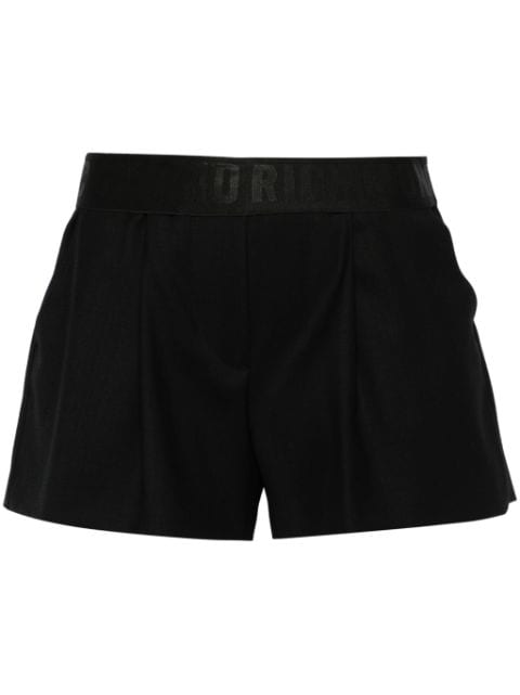 John Richmond logo-waistband mini shorts