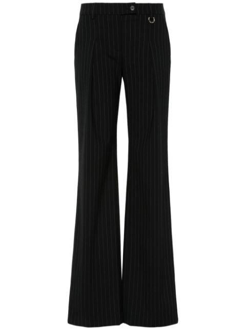 John Richmond pinstriped pleated straight trousers