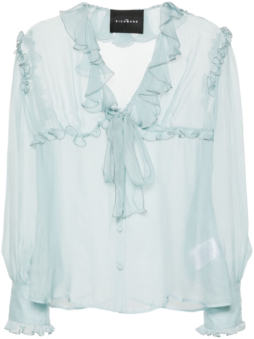 John Richmond Blusa semi trasparente