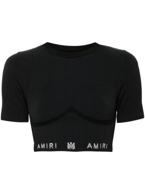 AMIRI cropped ribbed top