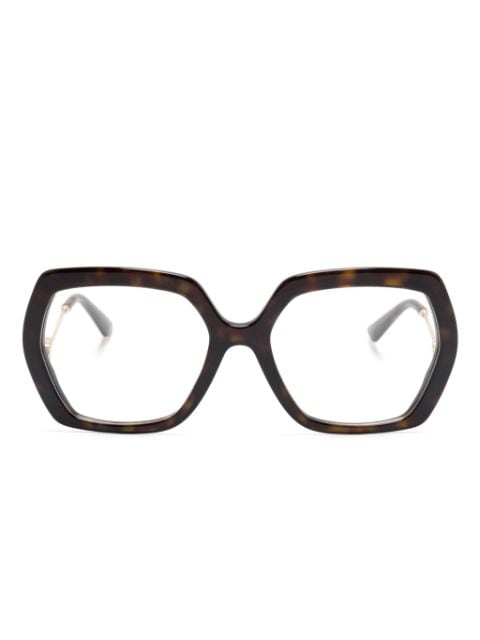 Dolce & Gabbana Eyewear lentes con armazón oversize y logo DG