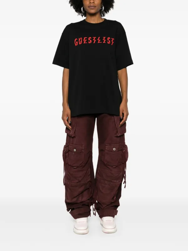 44 LABEL GROUP Lasered Cotton T-shirt | Black | FARFETCH