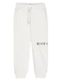 Givenchy Kids logo-print drawstring track pants - White