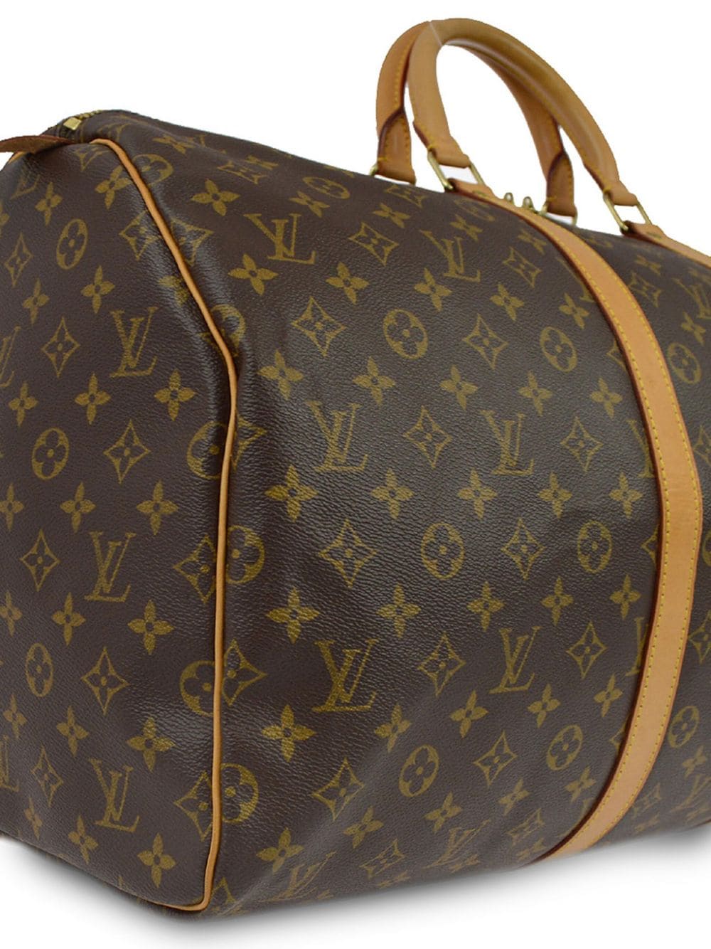 Pre-owned Louis Vuitton 1998 Keepall 55 Travel Bag In Brown