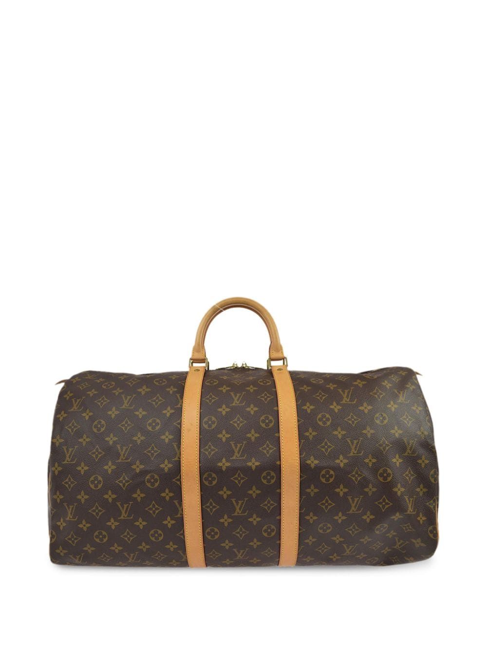 Pre-owned Louis Vuitton 1998 Keepall 55 Travel Bag In Brown