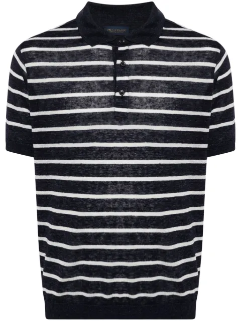 Paul & Shark striped linen polo shirt