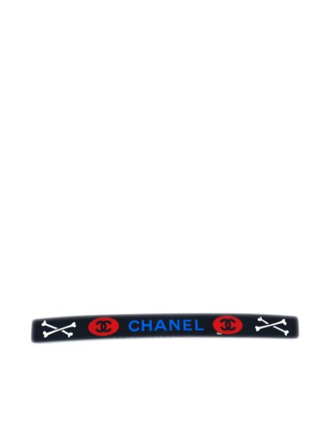 CHANEL 2003 logo-print barrette hair pin Women