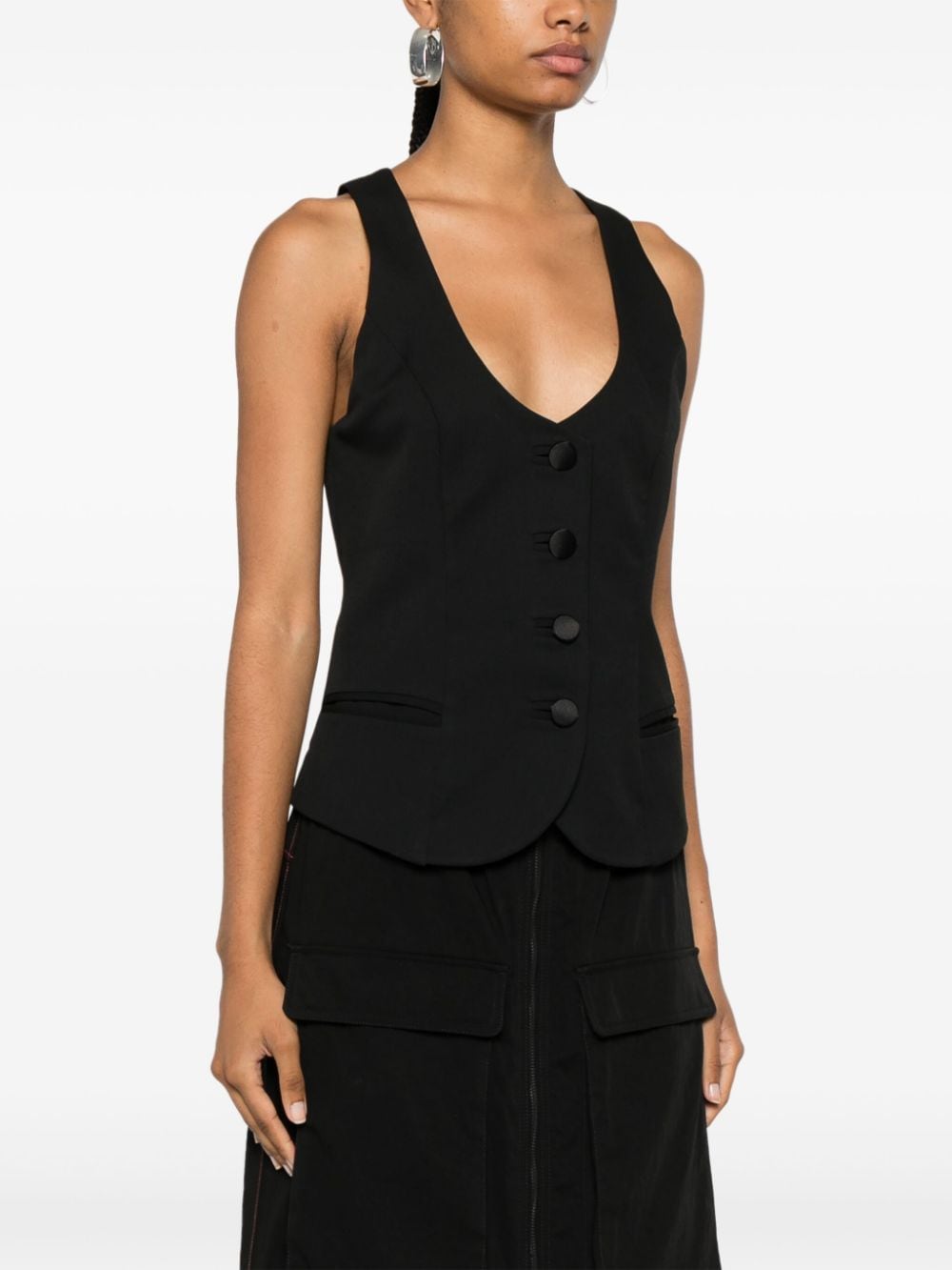 Shop Mitiliane Couture Raven Waistcoat In Schwarz