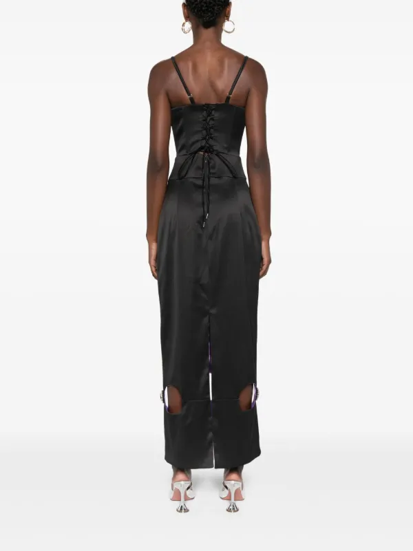 MITILIANE COUTURE Kyla Maxi Dress | Black | FARFETCH UK