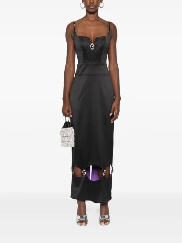 MITILIANE COUTURE Kyla Maxi Dress | Black | FARFETCH MITILIANE COUTURE Kyla Maxi Dress | Black | FARFETCH