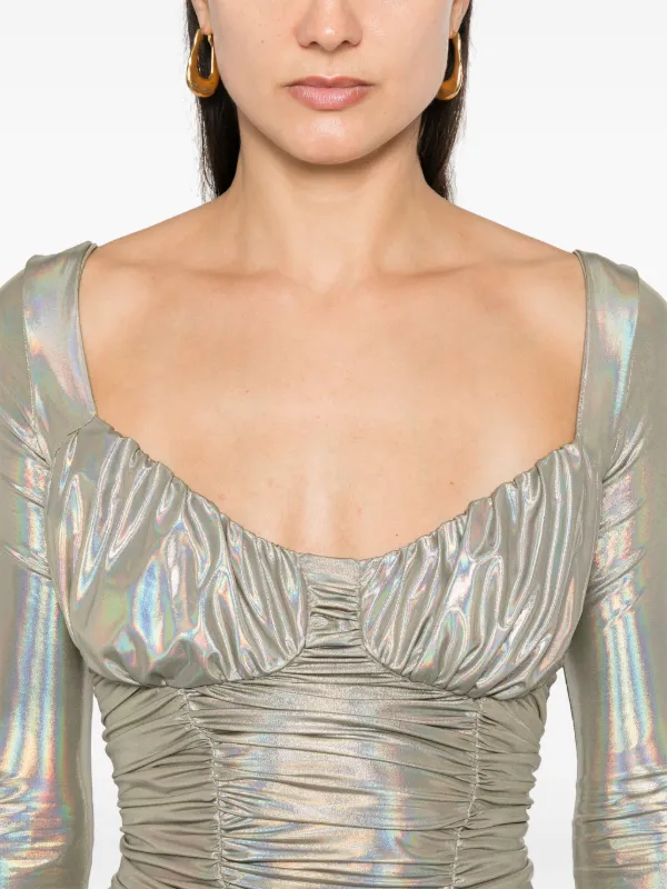holographic maxi dress Atlantis Holographic White Festival Maxi Dress, love Khaos, L/XL , White