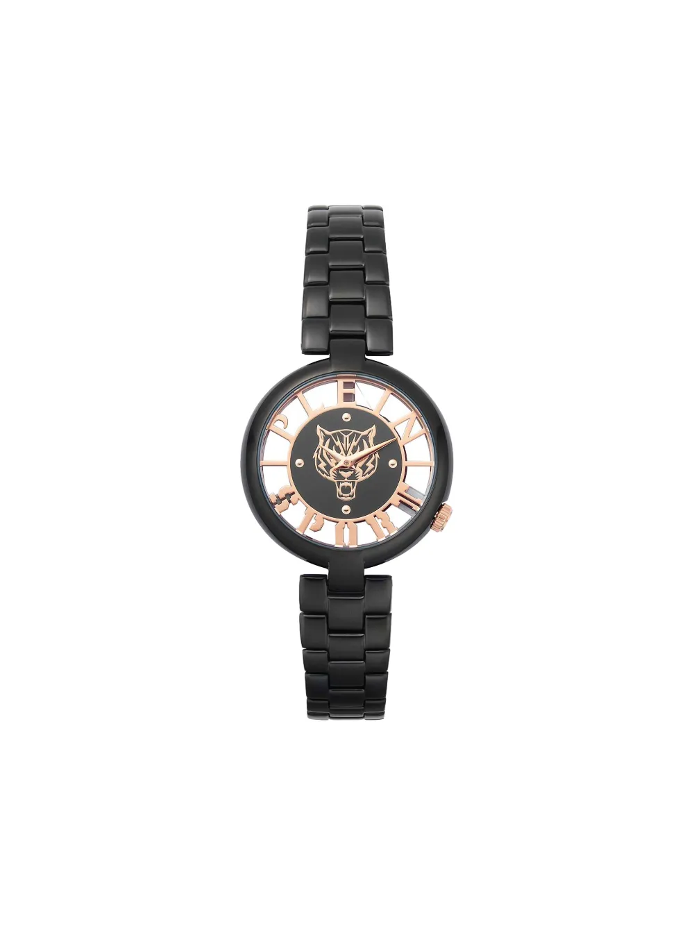Plein Sport tiger-motif 7mm watch - Nero