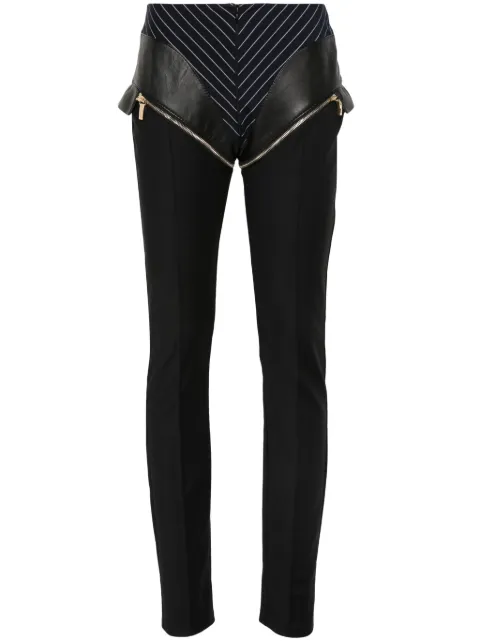 MITILIANE COUTURE panelled zipped trousers