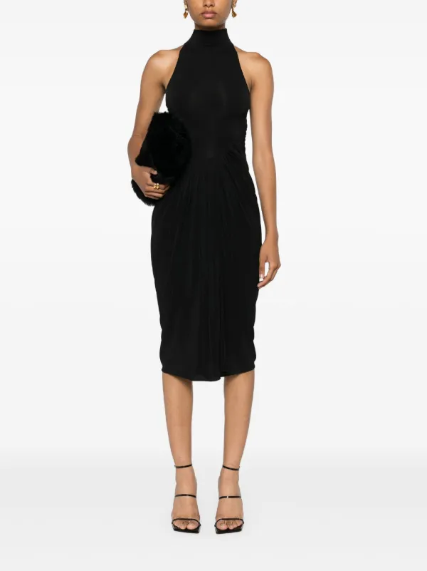 ワンピース Alaia Draped long dress Alaïa Gathered Draped Maxi Dress | Black | FARFETCH