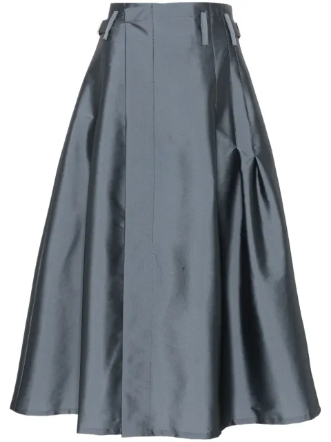 Luisa Cerano Black and Off White Pleated Skirt With Elasticated Waist 528254/3185 7110 main image 0