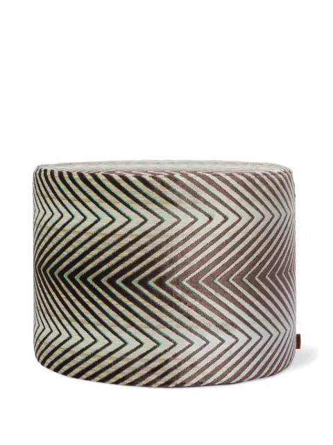 Missoni Home chevron-pattern velvet footstool (40cm x 30cm)
